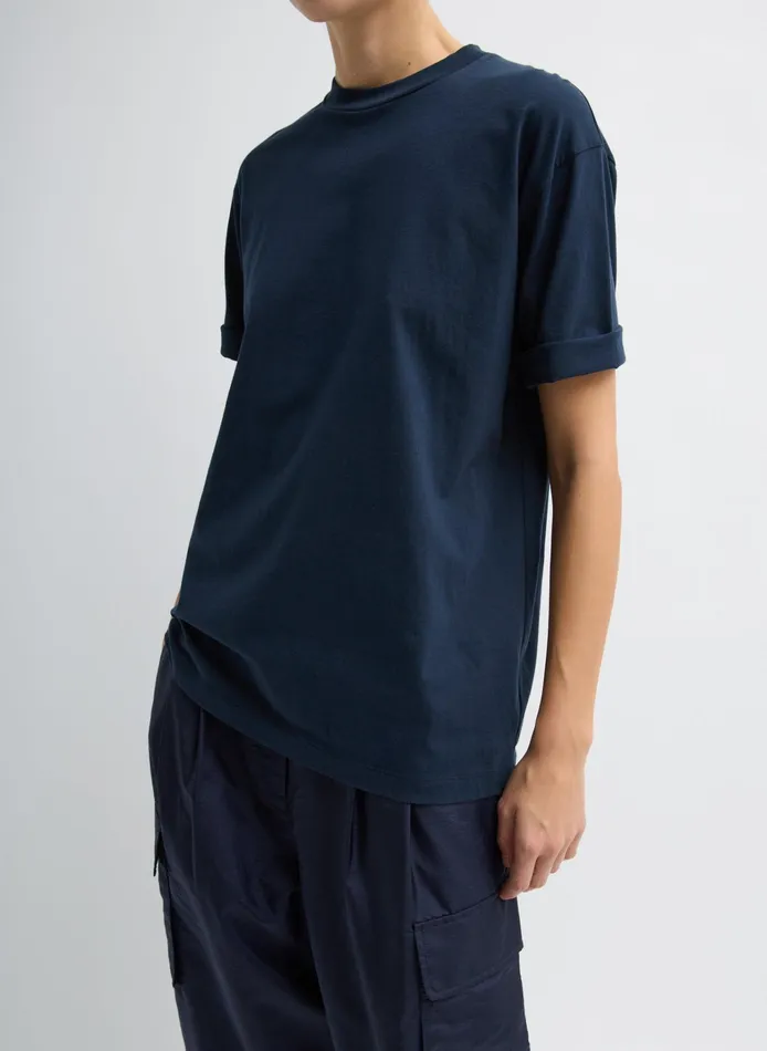 Women Tibi Tops Mock Neck Unisex TShirt