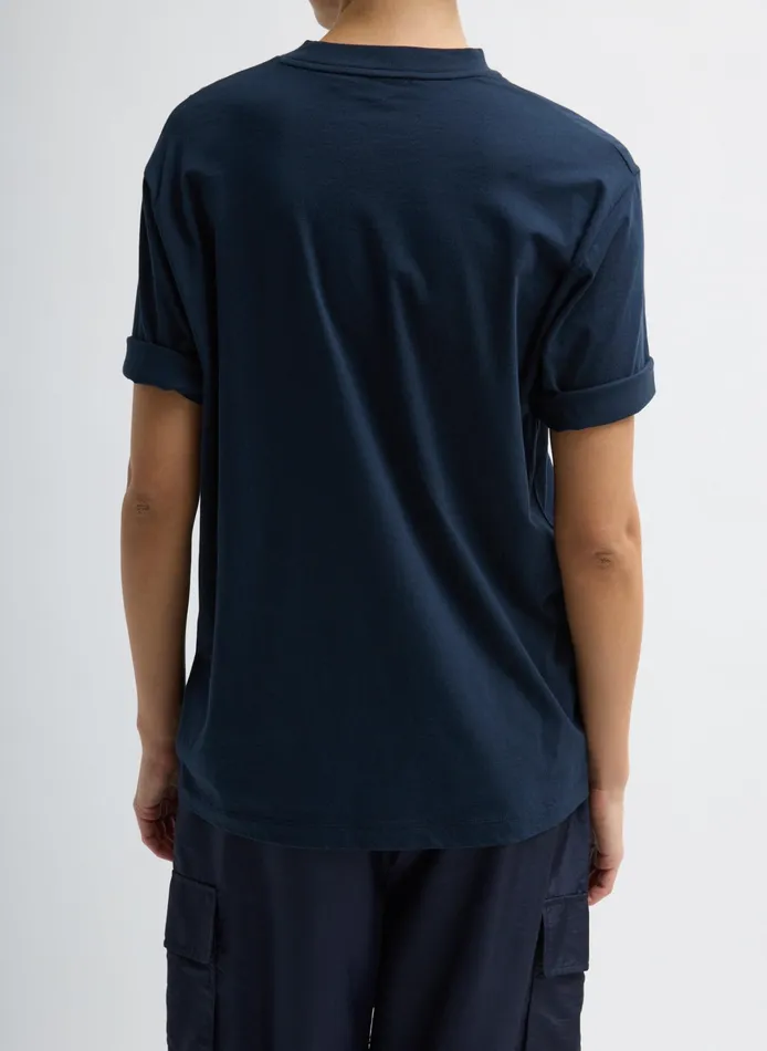 Women Tibi Tops Mock Neck Unisex TShirt