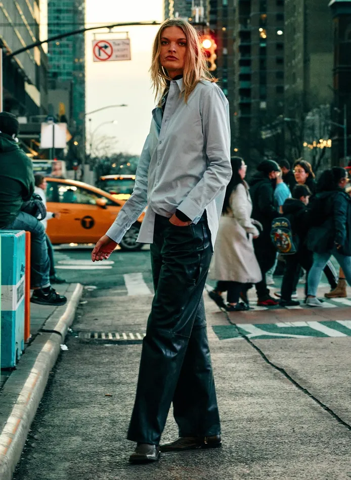 Women Tibi Tops Shirting Charlie Men039s Slim Shirt