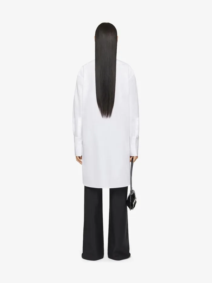Women Tops and Shirts Givenchy Printed Shirt In Poplin White