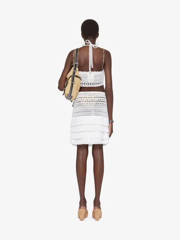 Women Tops and Shirts Givenchy Top In Crochet With 4G Detail White