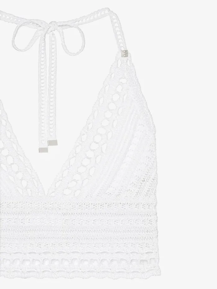Women Tops and Shirts Givenchy Top In Crochet With 4G Detail White