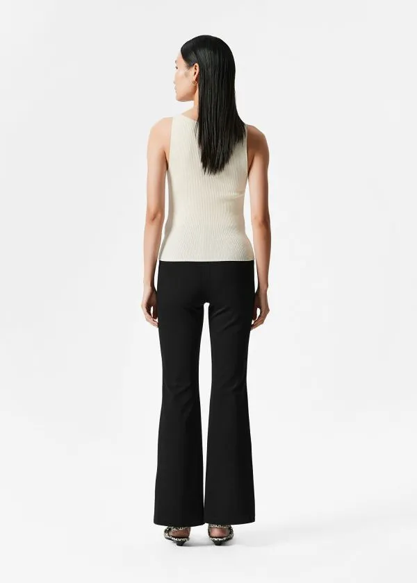 Women Tops and Tshirts and Other Stories Ribbed Tank Top White