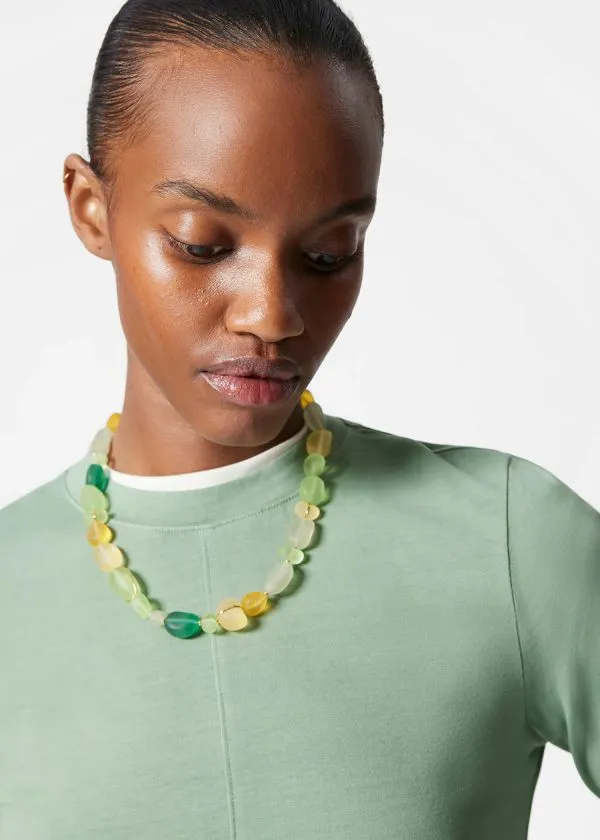 Women Tops and Tshirts and Other Stories Slim LongSleeve Top Green