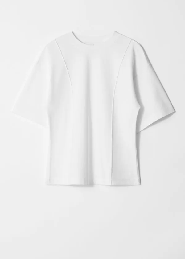 Women Tops and Tshirts and Other Stories Structured Tshirt White