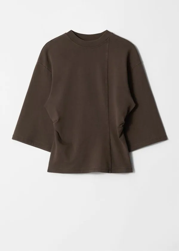 Women Tops and Tshirts and Other Stories Trapeze TShirt Dark Brown