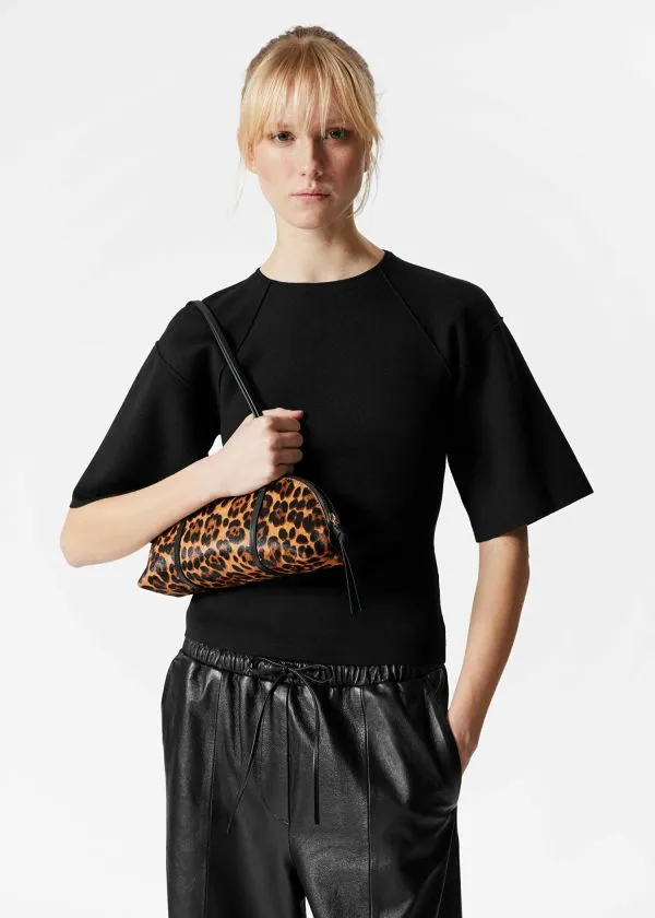 Women Tops and Tshirts and Other Stories WideSleeve OpenBack Top Black