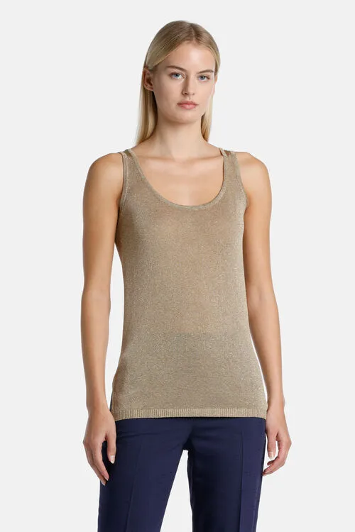 Women Tops and TShirts Luisa Spagnoli Zita Zita Light Gold