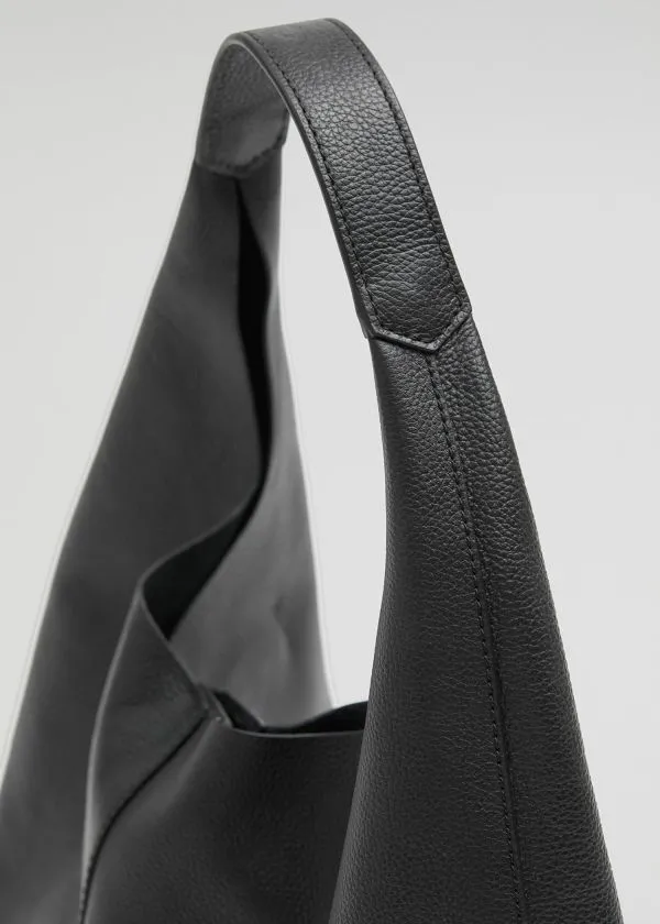 Women Tote Bags and Other Stories Classic Leather Tote Bag Black