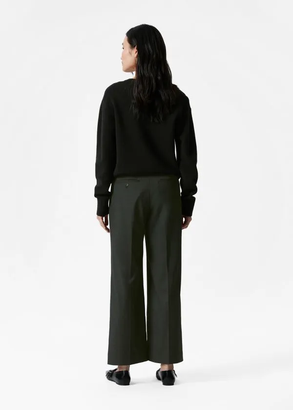 Women Trousers and Other Stories Cropped Tailored Trousers Grey