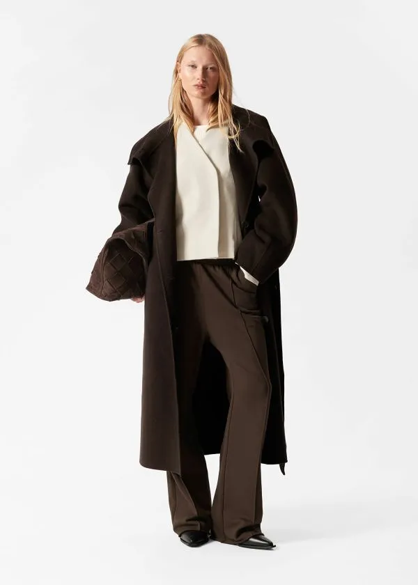 Women Trousers and Other Stories StraightLeg TrackPants Brown