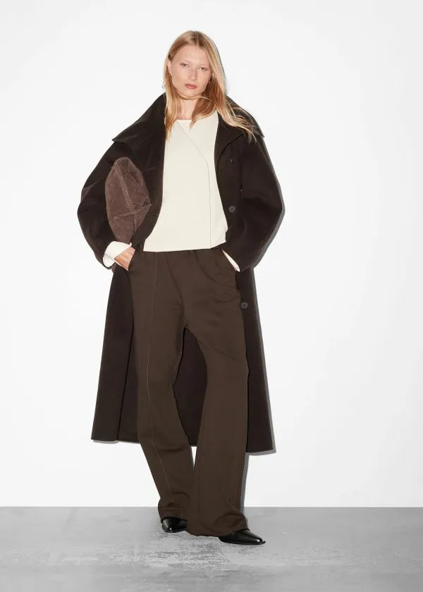 Women Trousers and Other Stories StraightLeg TrackPants Brown