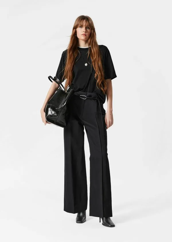 Women Trousers and Other Stories Tailored TieBelt Trousers Black