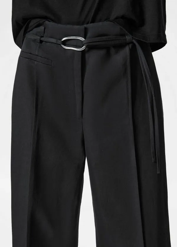 Women Trousers and Other Stories Tailored TieBelt Trousers Black