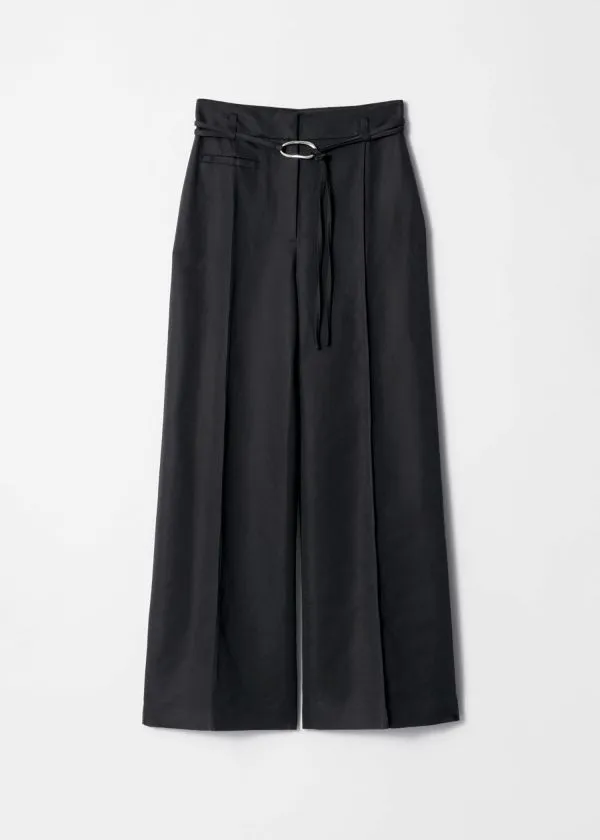Women Trousers and Other Stories Tailored TieBelt Trousers Black