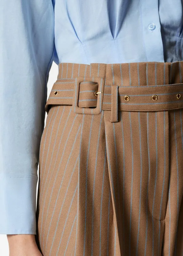Women Trousers and Other Stories Tailored Wool Trousers Beige