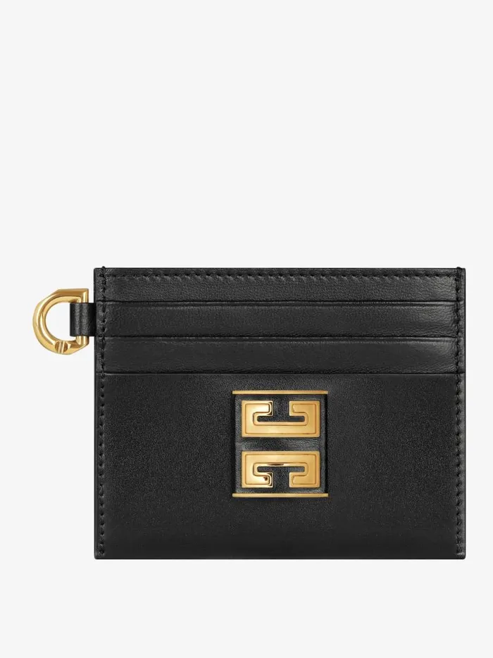 Women Wallets and Card Holders Givenchy 4G Card Holder In Leather Black Women Wallets and Card Holders Givenchy 4G Card Holder In Leather Black
