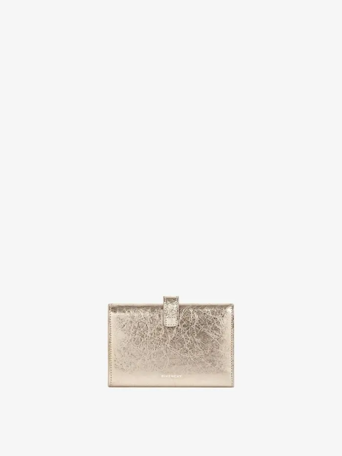 Women Wallets and Card Holders Givenchy 4G Wallet In Laminated Leather Dusty Golden Women Wallets and Card Holders Givenchy 4G Wallet In Laminated Leather Dusty Golden