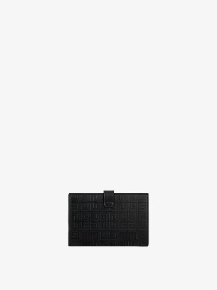 Women Wallets and Card Holders Givenchy GCut Wallet In 4G Leather Black
