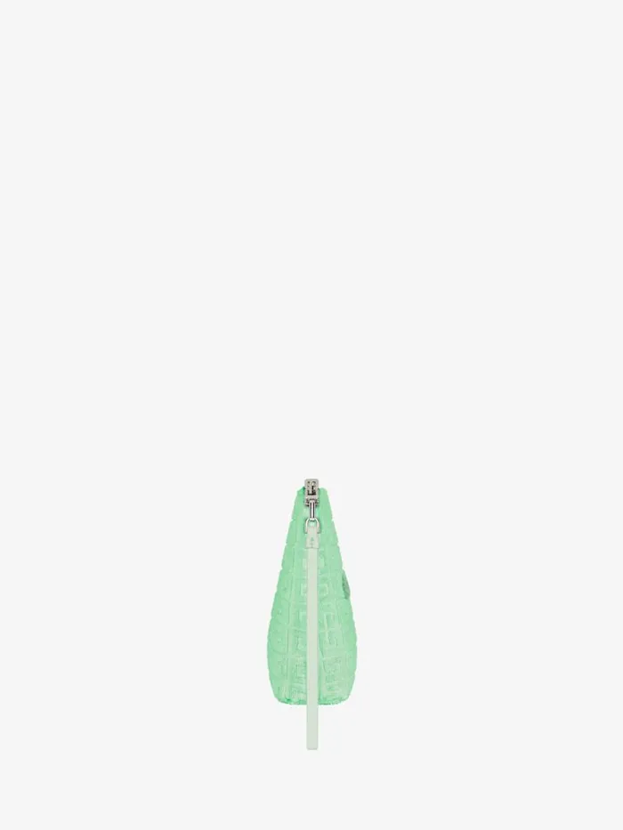 Women Wallets and Card Holders Givenchy GIVENCHY Travel Pouch In 4G Cotton Towelling Aqua Green