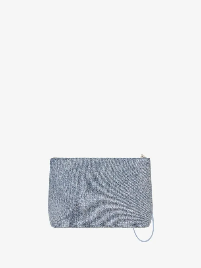 Women Wallets and Card Holders Givenchy GIVENCHY Travel Pouch In Denim Medium Blue
