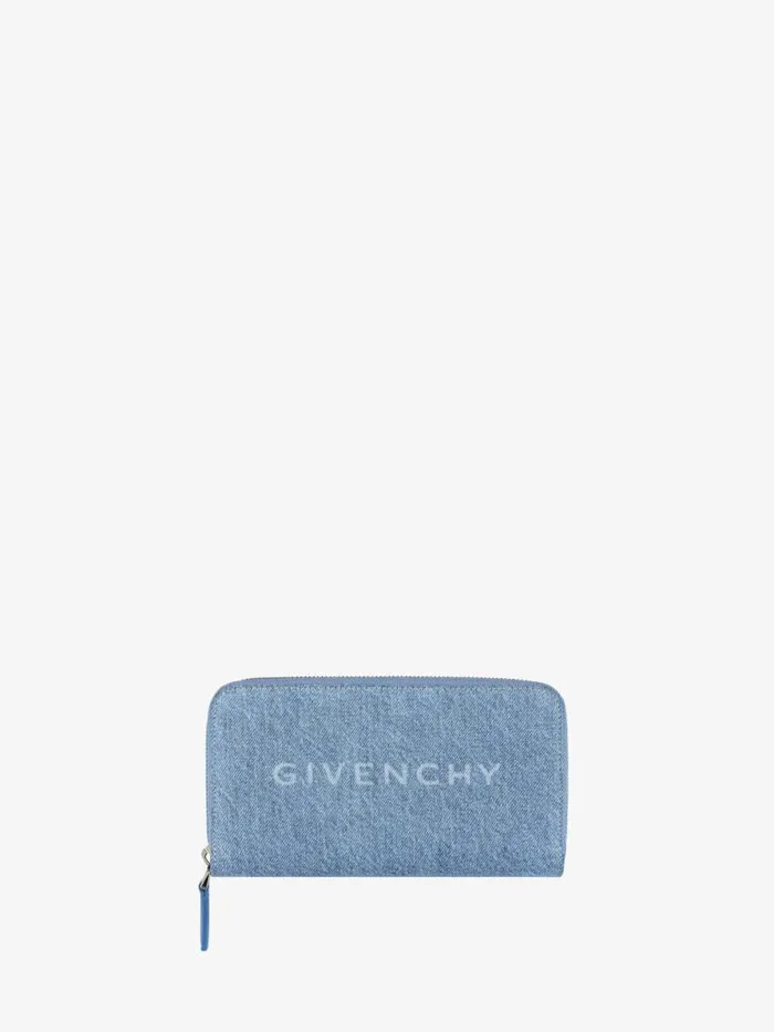 Women Wallets and Card Holders Givenchy GIVENCHY Wallet In Denim Medium Blue
