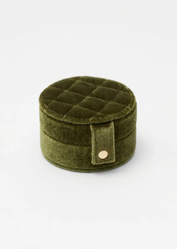Women Wallets and Other Stories Velvet Jewellery Box Olive