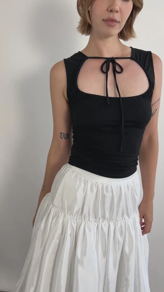 Women Whip Balloon Skirt White Lisa Says Gah Skirts