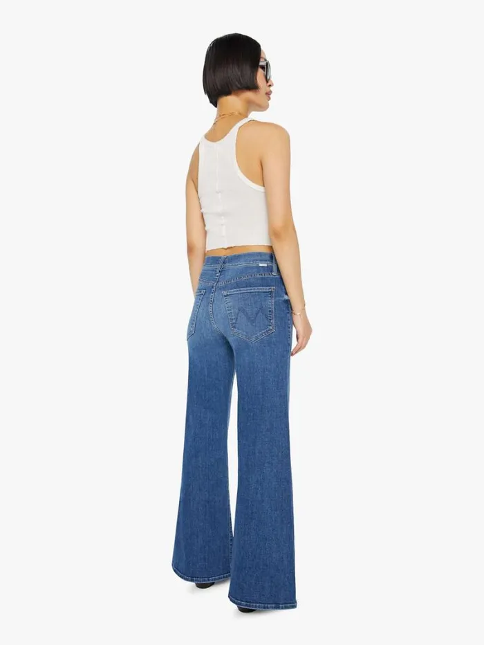 Women Wide Leg Mother Denim Petites The Lil039 Tomcat Roller Sneak Wash Sixth Sense Women Wide Leg Mother Denim Petites The Lil039 Tomcat Roller Sneak Wash Sixth Sense