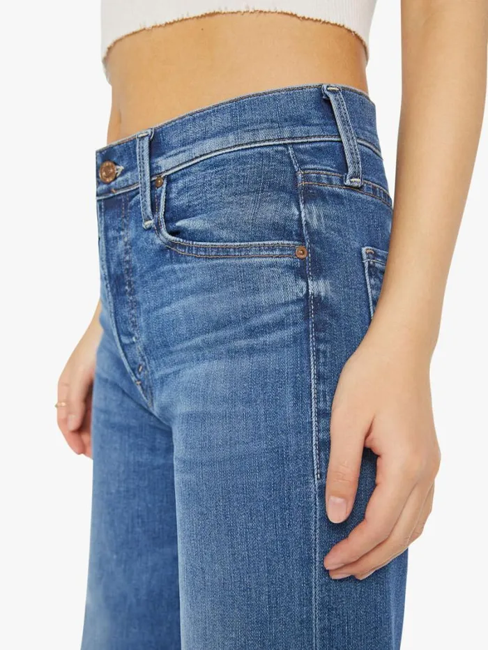 Women Wide Leg Mother Denim Petites The Lil039 Tomcat Roller Sneak Wash Sixth Sense Women Wide Leg Mother Denim Petites The Lil039 Tomcat Roller Sneak Wash Sixth Sense