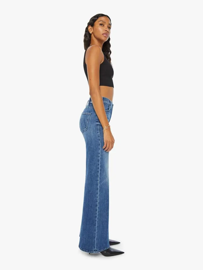 Women Wide Leg Mother Denim The Hustler Roller Skimp Wash Caving In Women Wide Leg Mother Denim The Hustler Roller Skimp Wash Caving In