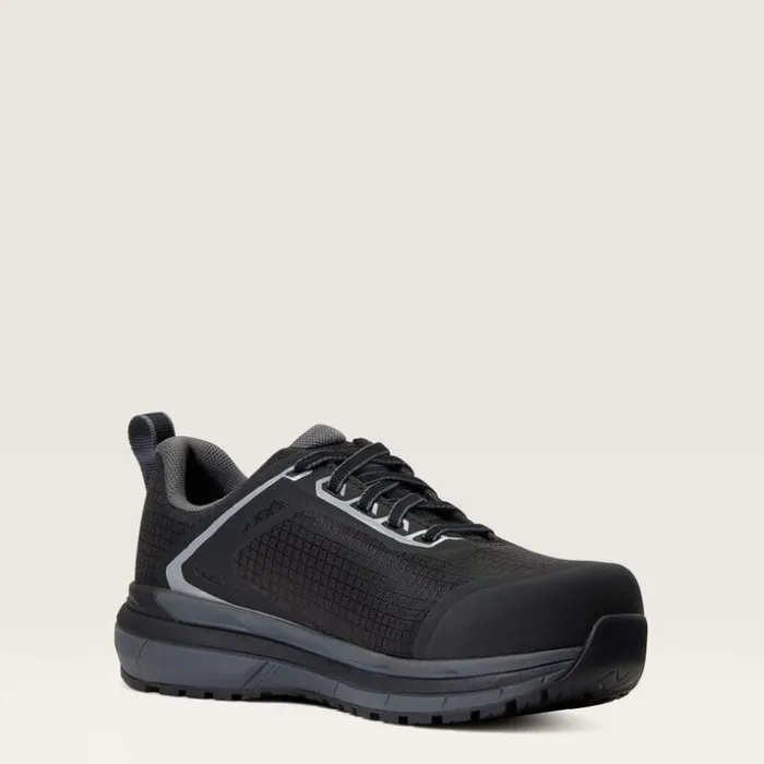 Work Boots and Shoes Women Ariat Outpace Composite Toe Safety Shoe Black