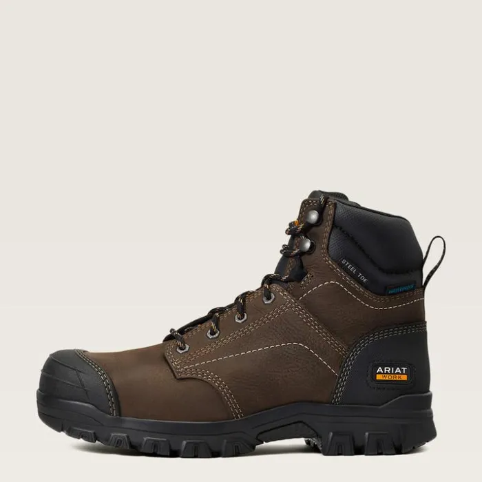 Work Boots and Shoes Women Ariat Treadfast 6034 Waterproof Steel Toe Work Boot Dark Brown Work Boots and Shoes Women Ariat Treadfast 6034 Waterproof Steel Toe Work Boot Dark Brown
