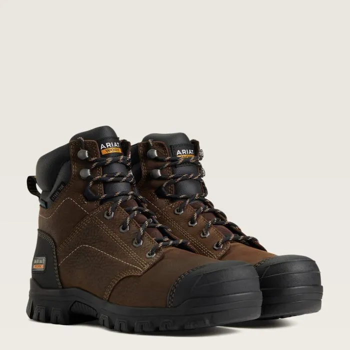 Work Boots and Shoes Women Ariat Treadfast 6034 Waterproof Steel Toe Work Boot Dark Brown Work Boots and Shoes Women Ariat Treadfast 6034 Waterproof Steel Toe Work Boot Dark Brown