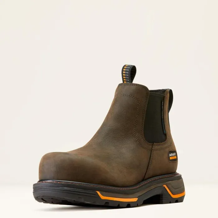 Work Boots Men Ariat Big Rig Chelsea Waterproof Composite Toe Work Boot Iron Coffee Work Boots Men Ariat Big Rig Chelsea Waterproof Composite Toe Work Boot Iron Coffee