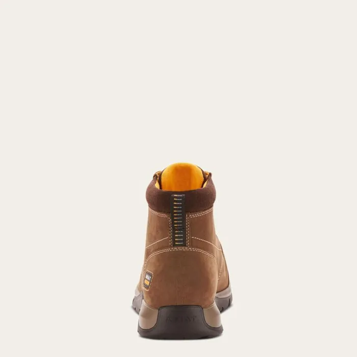 Work Boots Men Ariat Edge LTE Chukka Composite Toe Work Boot Dark Brown