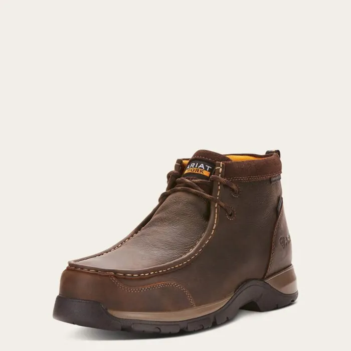 Work Boots Men Ariat Edge LTE Moc Waterproof Composite Toe Work Boot Dark Brown Work Boots Men Ariat Edge LTE Moc Waterproof Composite Toe Work Boot Dark Brown