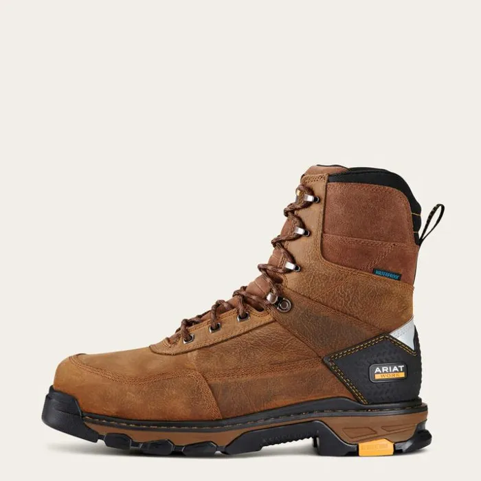 Work Boots Men Ariat Intrepid 8034 Waterproof Composite Toe Work Boot Rye Brown