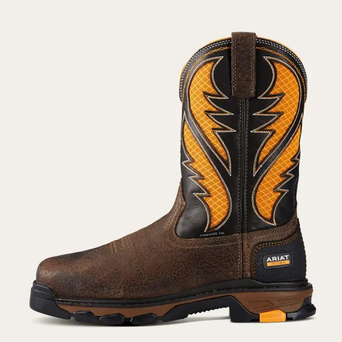 Work Boots Men Ariat Intrepid VentTEK Composite Toe Work Boot Cocoa Brown