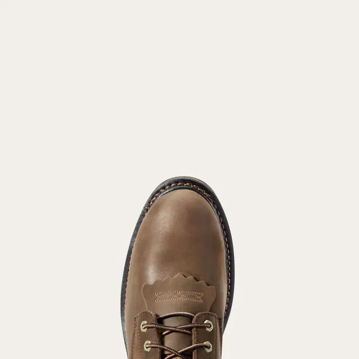 Work Boots Men Ariat WorkHog 8034 Waterproof Composite Toe Work Boot Oily Distressed Brown