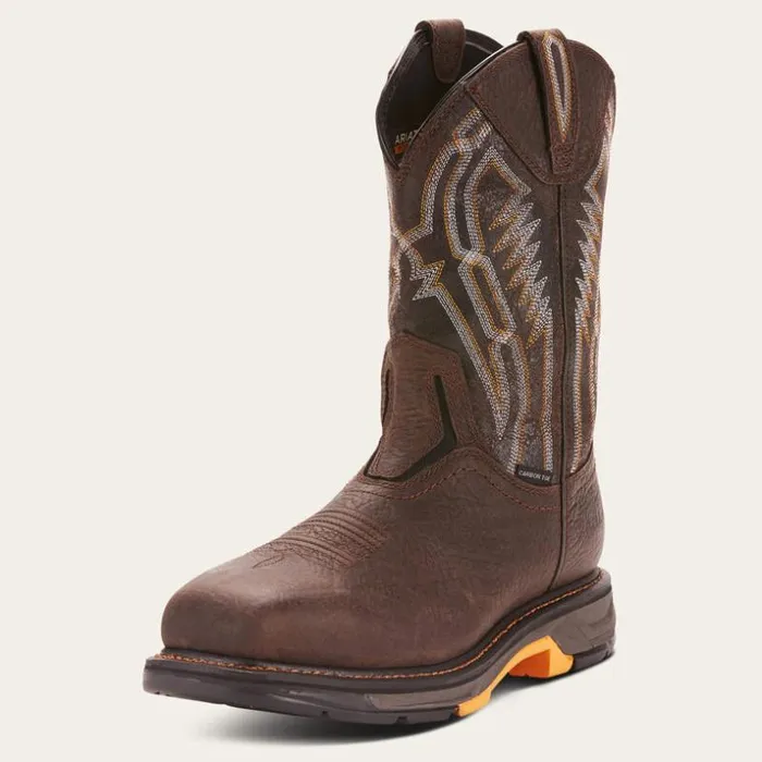 Work Boots Men Ariat WorkHog XT Dare Carbon Toe Work Boot Bruin Brown