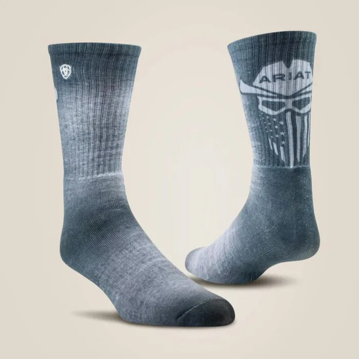 Workwear MenWomen Ariat Incognito Graphic Crew Work Sock 2 Pair Multi Color Pack Greygreen Workwear MenWomen Ariat Incognito Graphic Crew Work Sock 2 Pair Multi Color Pack Greygreen