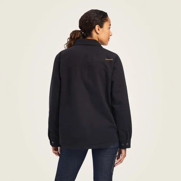 Workwear Women Ariat Rebar Classic Canvas Shirt Jacket Black Workwear Women Ariat Rebar Classic Canvas Shirt Jacket Black