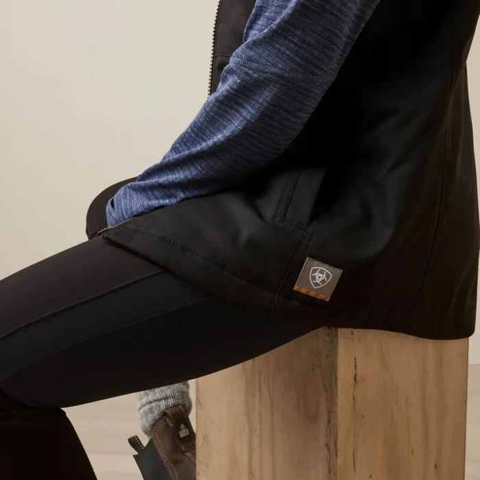 Workwear Women Ariat Rebar DuraCanvas Insulated Vest Black