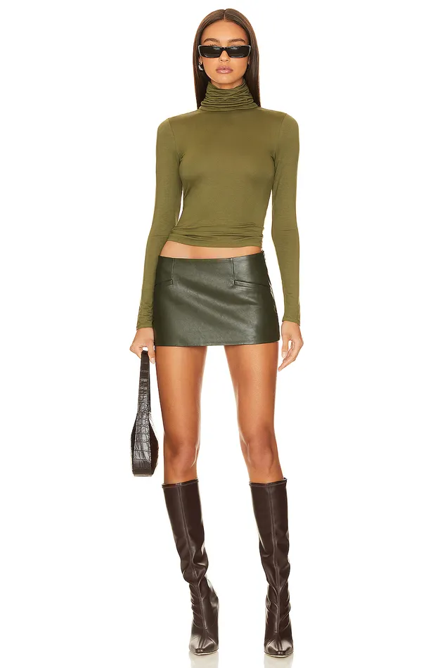 X Rachel Katie Turtleneck Dark Green Women Lovers and Friends Tops X Rachel Katie Turtleneck Dark Green Women Lovers and Friends Tops